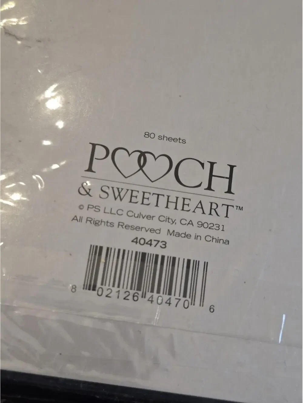 Pooch & Sweetheart Purple Green Joy Floral Magnetic List Pad 80 Sheets Sealed